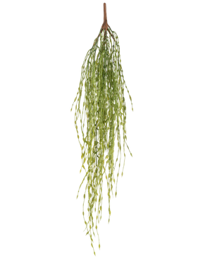 Una planta artificial colgante de césped de 76 cm, una planta colgante verde realista, añade encanto natural a cualquier habitación.