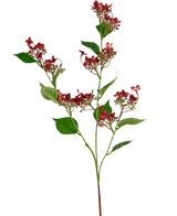 Flor artificial Hortensia silvestre 86 cm roja