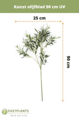 Hoja de olivo artificial 90 cm ignífuga