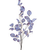 Rama Hoja de manzano artificial 90 cm azul