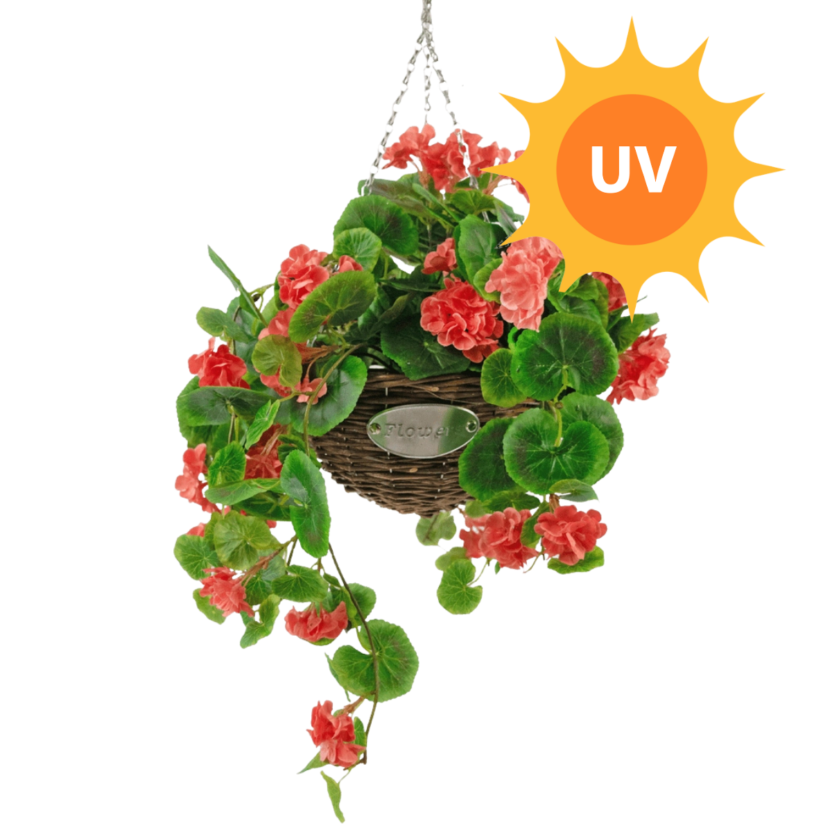 Plantas artificiales colgantes UV