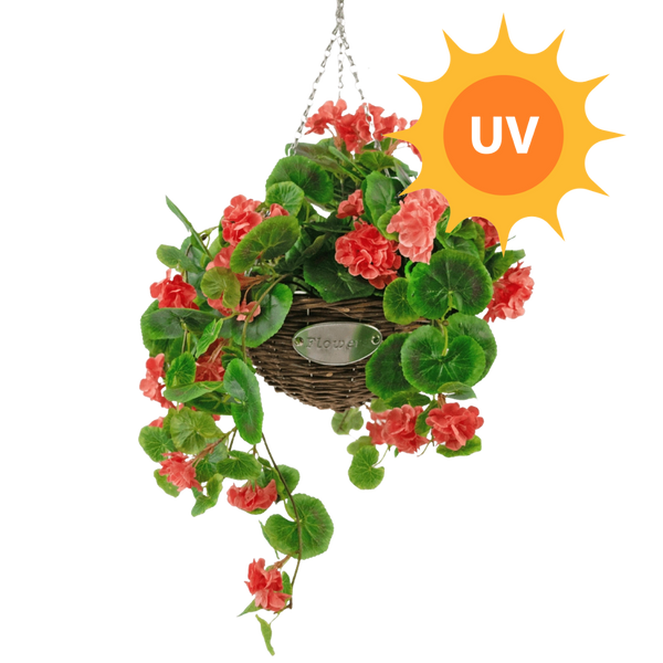 Plantas artificiales colgantes UV