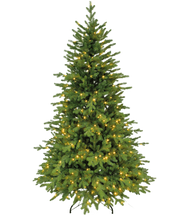 Árbol de Navidad artificial con luces