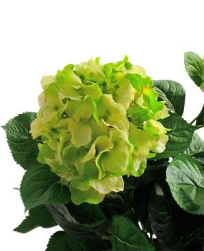 Hortensia artificial 43 cm verde