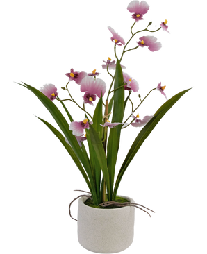 Oncidium artificial Tacto real 48 cm rosa