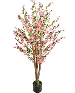 Planta Artificial de cerezo en flor 150 cm rosa