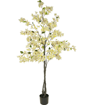 Árbol artificial Buganvilla 180 cm blanco