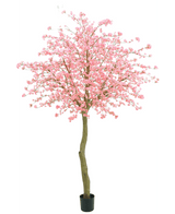 Árbol artificial Cerezo en flor rosa 330 cm