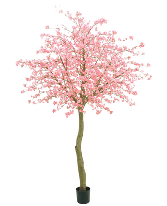 Árbol artificial Cerezo en flor rosa 330 cm