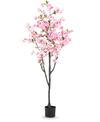 Flor de cerezo artificial 180 cm rosa