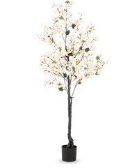 Bougainvillea planta artificial 180 cm blanco
