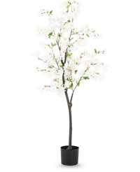 Cerezo artificial en flor 150 cm blanco