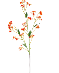 Rama artificial Daphne Spray 108 cm naranja