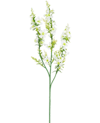 Ramo de flor artificial Catnip 75 cm blanco