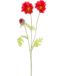 Ramo de flor artificial Amapola 73 cm rojo