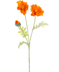 Ramo de flor artificial Amapola 73 cm naranja
