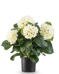 Hortensia artificial 43 cm blanco