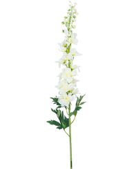 Flor artificial Aconito Delphinium 79 cm blanco