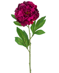 Ramo de flor artificial Peonía 77 cm berenjena