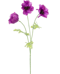 Ramo de flor artificial Amapola 73 cm lila