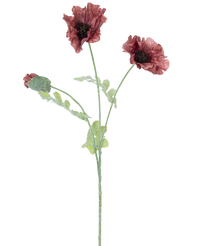 Ramo de flor artificial Amapola 73 cm malva