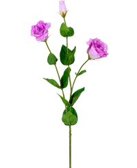 Eustoma Artificial Toque Real Rosa 72cm