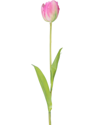 Ramo de flor artificial Tulipán francés 63 cm rosa