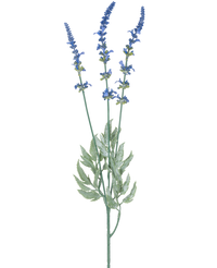 Rama artificial flor Lavanda 66 cm azul