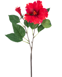 Flor artificial Hibisco 64 cm rojo