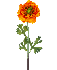 Ramo de flor artificial Ranunculus 51 cm amarillo oscuro