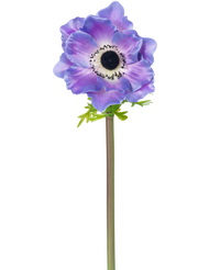 Flor artificial Anémona Deluxe 43 cm púrpura