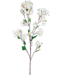 Ramo de flor artificial Bougainvillea 120 cm blanco