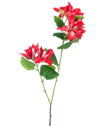 Rododendro artificial 85 cm rojo claro