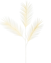 Rama artificial Helecho Grande 101 cm blanco