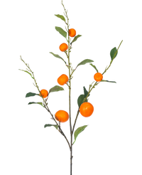 Rama de mandarina artificial 93 cm naranja