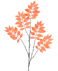 Rama artificial Helecho ramificado 83 cm naranja