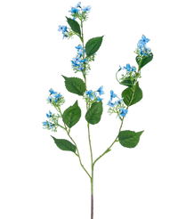 Ramo de flor artificial Hortensia silvestre 93 cm azul