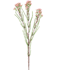 Rama artificial Flor de cera 78 cm rosa