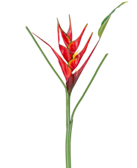 Flor artificial Heliconia 90 cm roja