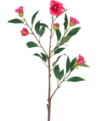 Ramo de flor artificial Cammellia 80 cm rosa