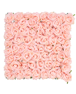 Flores artificiales para setos 50x50 cm rosa