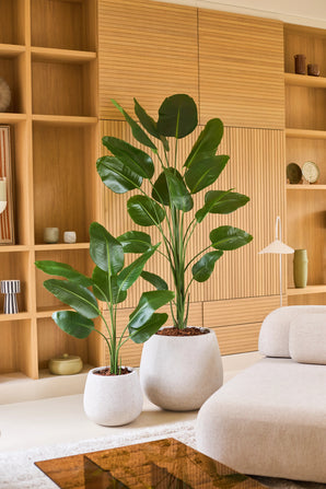 Ave del Paraiso Planta artificial Strelitzia 120 cm tacto real