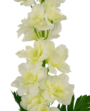 Flor artificial Aconito Delphinium 79 cm blanco