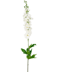 Flor artificial Aconito Real Touch Blanco 90cm