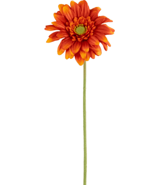 Flor artificial Gerbera mini 47 cm naranja suave