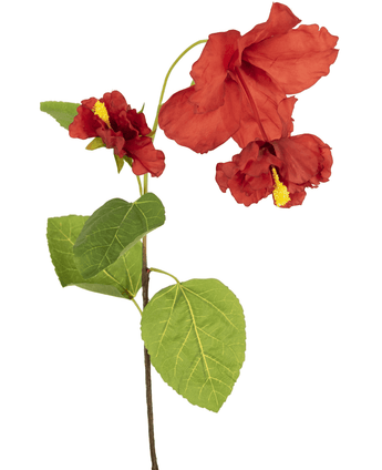 Flor artificial Hibisco 94 cm rojo