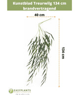 Hoja artificial Sauce llorón 134 cm ignífuga