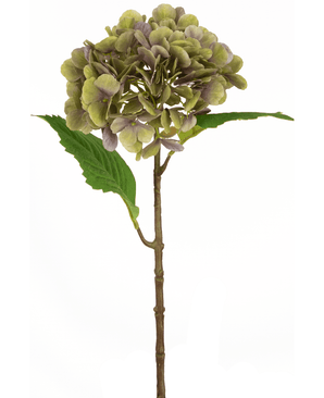 Hortensia artificial Deluxe 55 cm verde/morado