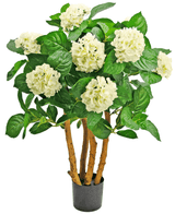 Hortensia artificial blanca 85 cm