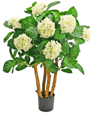 Hortensia artificial blanca 85 cm